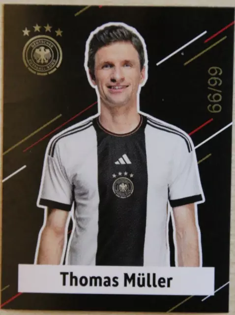 Panini FIFA WM 2022 Qatar  DFB Teamset black numbered Müller, Werner, Sane, Rar