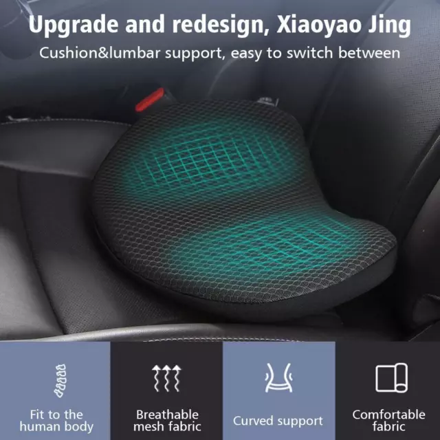 Automobile Heightening Cushion Car Waist Pillow Memory Foam Back Seat O3B3