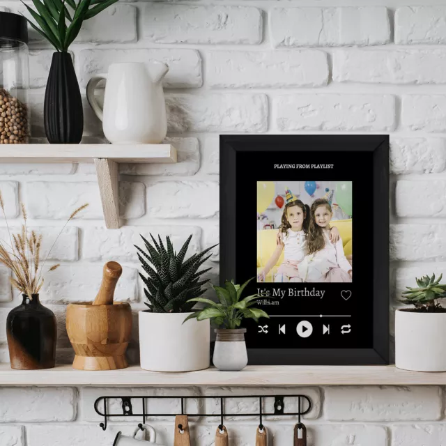 Personalised Our Song | A4 Metal Sign Plaque | Frame Options | Valentines Gift