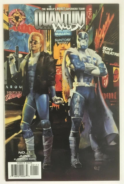Quantum and Woody Variant Evans Cover Acclaim 1997 First Appearance NM+ 9.6
