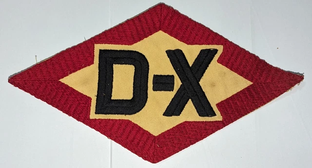 Very Large 11 inch D-X gasoline Patch 1930s-40's Back of Jacket or Overalls Orig