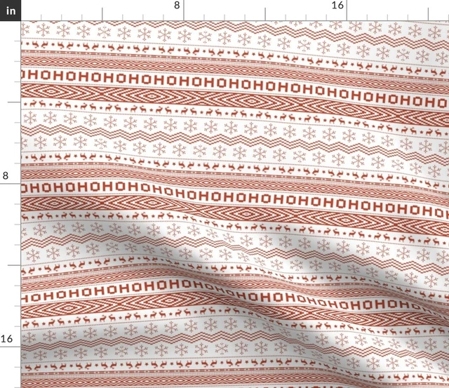 Ugly Christmas Sweater  White (Small Scale) Fabric Printed by Spoonflower BTY