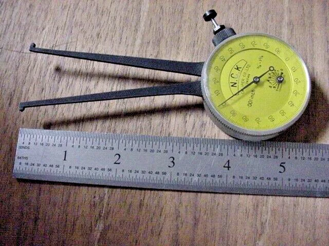N.C.K. internal dial groove gage 3/8" - 1-3/8"  grad .0001