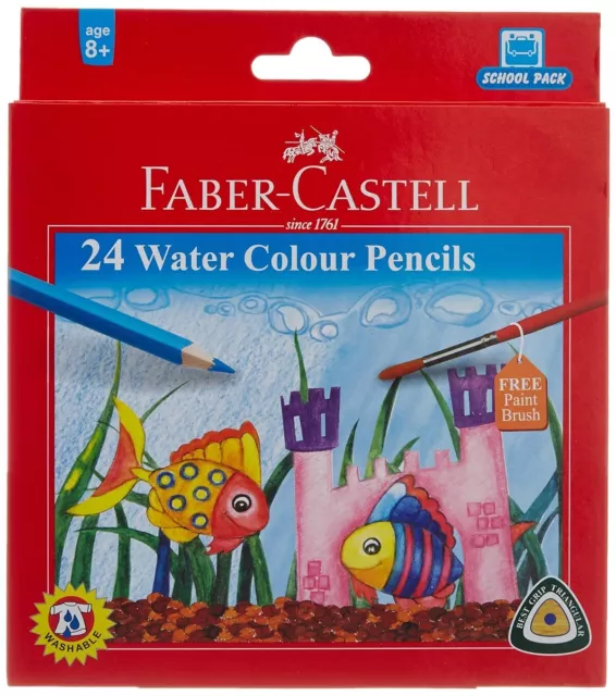 Faber-Castell Agua Color Lápices Con Pincel - Surtido - 24 Shade (1 Set) 3