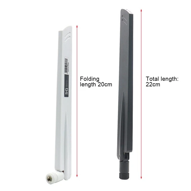 Antenna Omni-Direzionale 5G 18dBi – Compatibile Con Router E Monitoraggio Wireless, Connettore SMA, 600-6000 MHz
