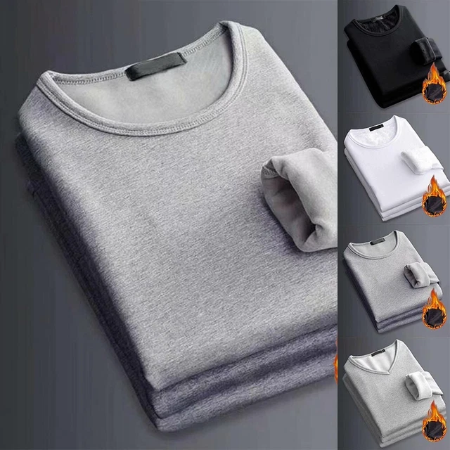 Morbido Uomo Termico Intimo Top Fleecethickened T-Shirt, Slim Fondo per Vestiti
