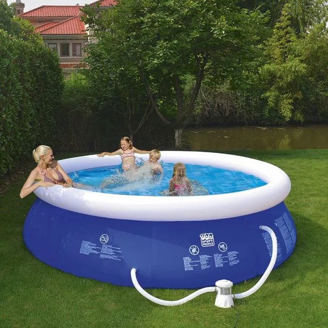 WEHNCKE QUICK UP POOL Jumbo-Pool inkl. Pumpe Ø 360 x 76 cm NEU EUR 99,00 -  PicClick DE