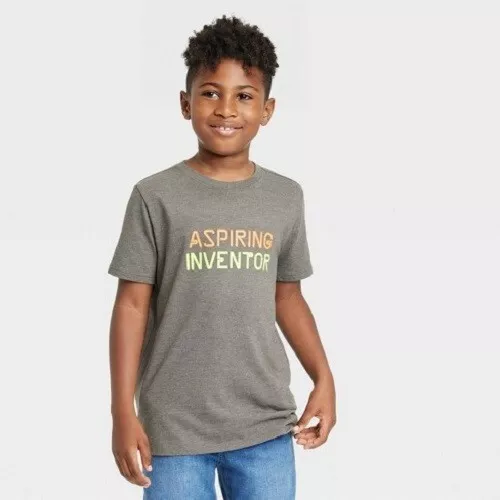 Cat & Jack™ Boys' 'Aspiring Inventor' Short Sleeve Graphic T-Shirt Size XXL (18)