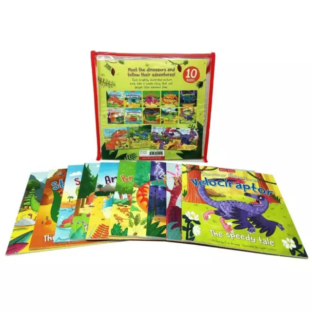 Dinosaur Adventures 10 Picture Books Collection Set With Bag - Cove | Various Au