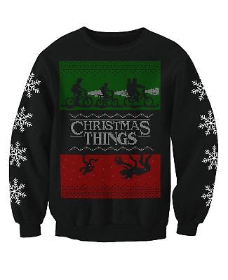 Stranger Things Adults Novelty TV Christmas Jumper Sweatshirt