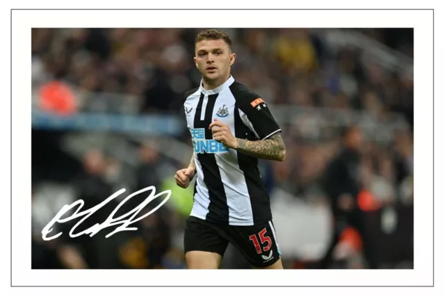 KIERAN TRIPPIER Signed Autograph PHOTO Signature Gift Print NEWCASTLE UNITED