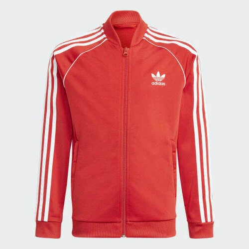 Giacca Top Adidas Superstar Zip Track Originale Ragazze Ragazzi Bambini Bambino 8-9