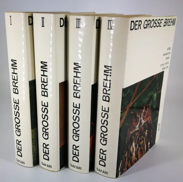 Der grosse Brehm Neue Ausgabe in vier Bänden 1964 Brehm, Alfred Edmund