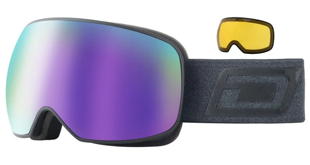 Dirty Dog MUTANT PROPHECY Ski-/Snowboardbrille SCHWARZ/LILA SPIEGEL + GELB 54250