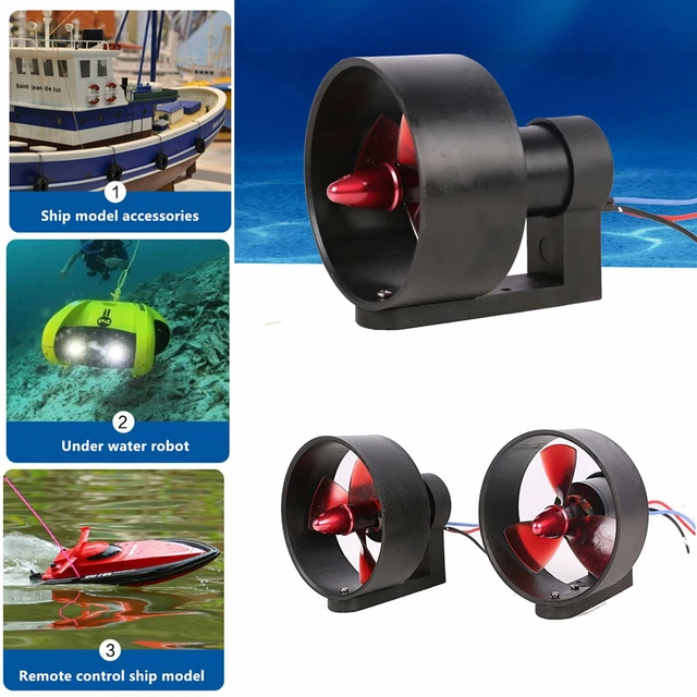 12V-24V 30A UNDERWATER Thruster Engine Propeller Drive For ROV RC Bait ...