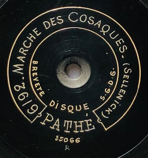 marche des cosaques / danse des luttins DISQUE 78 tours RPM 21cm PATHE