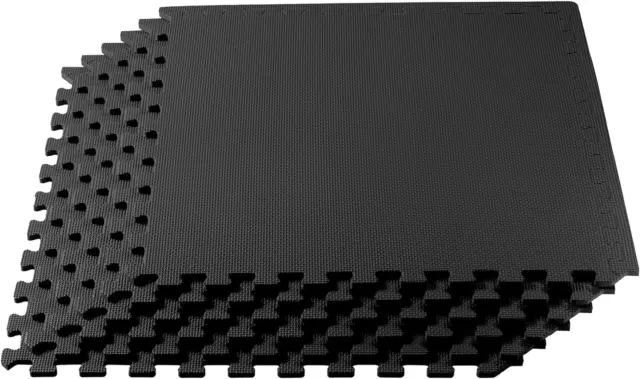 We Sell Mats 3/8 Inch Thick Multipurpose Exercise Floor Mat with EVA Foam, for x