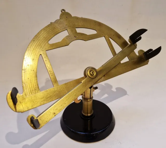 A French Brass Graphometer Shadow Square, France, Circa 1650