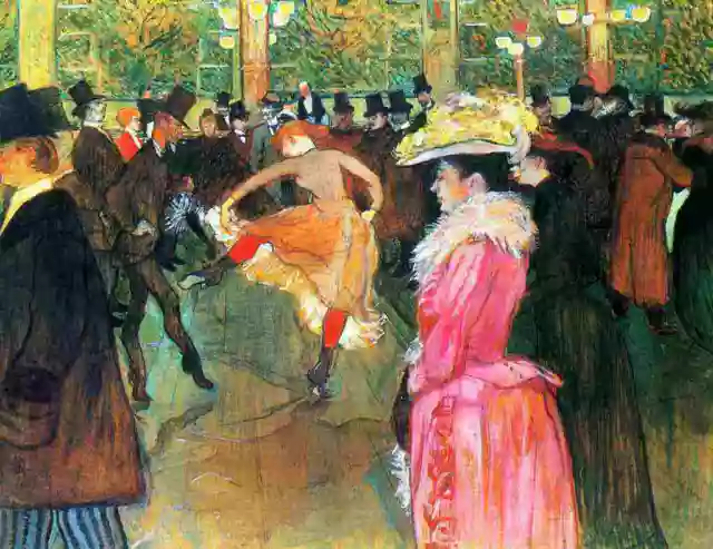 A4 Photo Toulouse Lautrec, At the Moulin Rouge, The Dance 1890 Print Poster