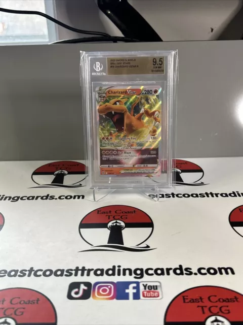 Charizard Vstar BGS 9.5 Pokemon Card 018 Brilliant Stars GEM MINT English