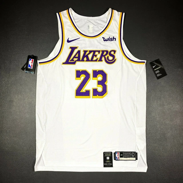 Nike NBA Lebron James LA Lakers #23 Jersey Size 48 Black Mamba