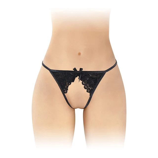 String Ouvert Dentelle Blanche - Taille Unique S/M/L/XL - Neuf Avec étiquettes - Réf F01