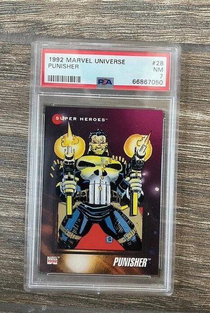 1992 Marvel Universe Punisher #28 PSA 7 NEWLY GRADED & SEALED!