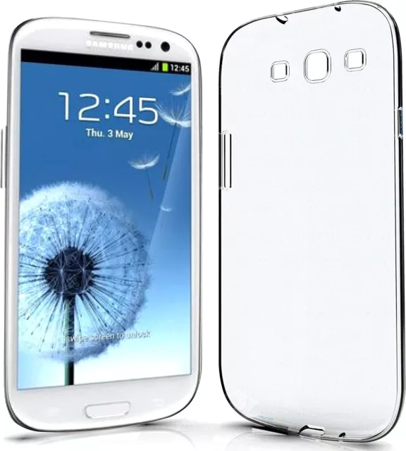 COQUE SILICONE ANTICHOC TRANSPARENTE Pour SAMSUNG GALAXY S3 ETUI HOUSSE TPU S 3