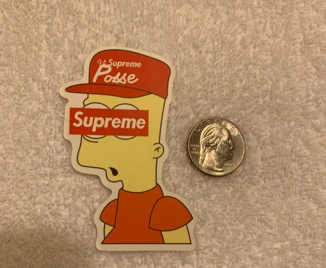 SUPREME BART SIMPSON Sticker Decal $2.99 - PicClick