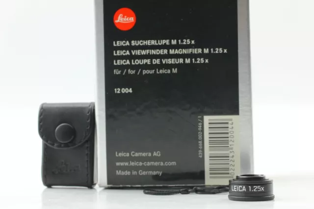 [Top NEUF dans la boîte] Loupe de viseur Leica 1,25x pour appareil photo M...