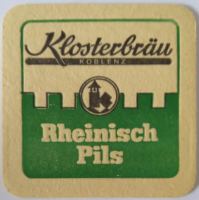 ALTER BIERDECKEL Klosterbrauerei Koblenz Klosterbräu Sammlerstück Bierfilze