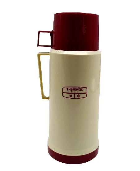 Thermos Vintage Invar – Années 60/70 – Rouge – Fabriqué En France