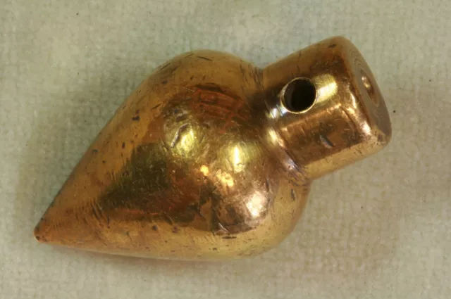 Plomada perico bronce cono. S.XIX Plumb bob perico bronze cone.