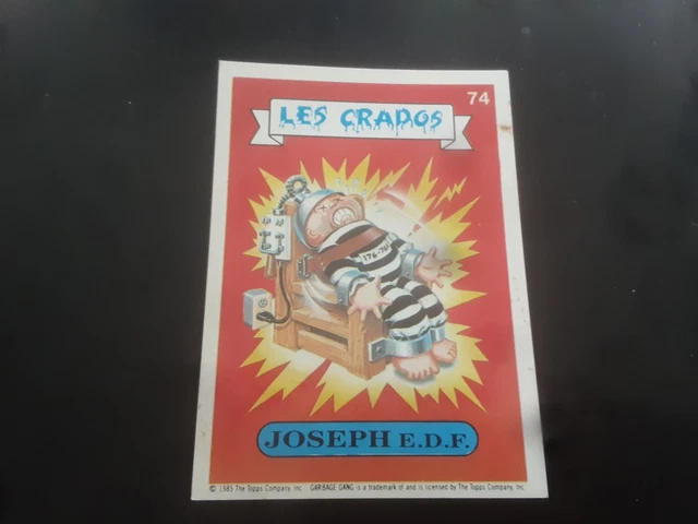 CARD les Crados carte vintage 1985 Stéphane Spiderman #150