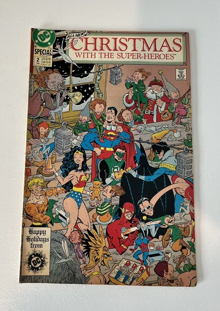 Christmas With The Super-Heroes #2 Comic DC 1989 Batman Superman Wonder Woman