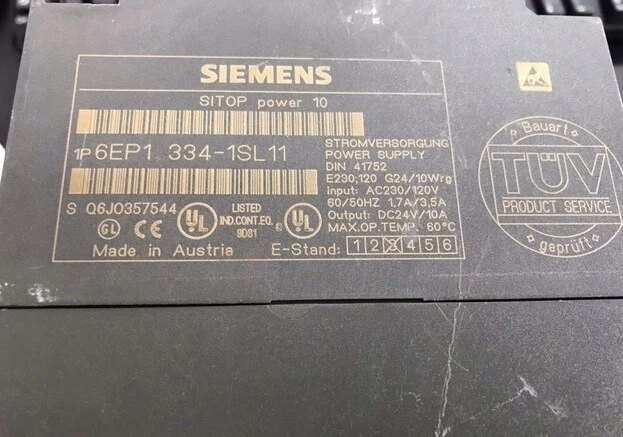 Siemens Sitop Power10 6Ep1334-1Sl11 / #A Q01N 0780