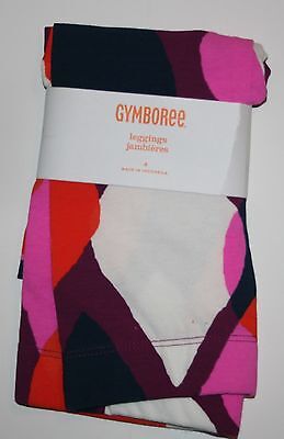 New Gymboree Girls Raindrop Print Leggings  Size 4 Year NWT Bundled and Bright