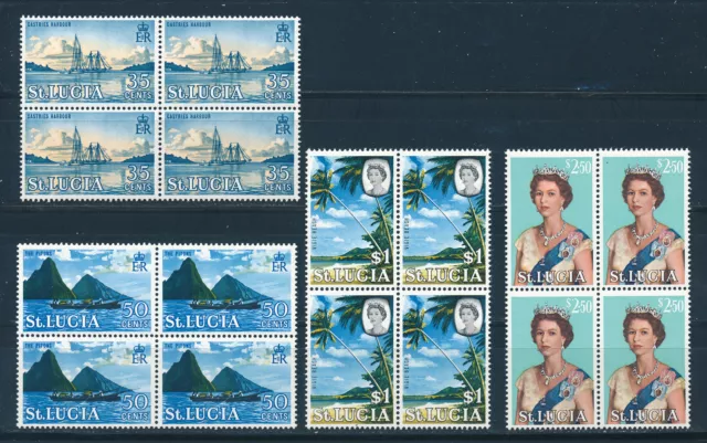 St Lucia 1964 Definitives Sg207/210 (High Values) Mnh