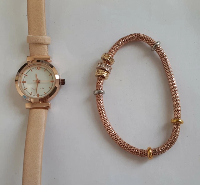 Montre Bracelet Quartz Dorée Unisexe - Neuf Avec étiquettes - Sans Marque