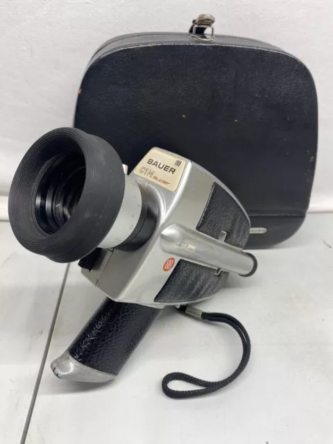 Bauer C1M Super 8 Movie Camera & Case Untested