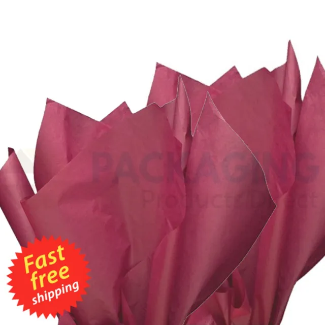 Burgundy High Quality Acid Free Tissue Paper -  500mm x 750mm / 50 x 75cm