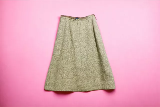 Women’s Vintage Tan Wool Pencil Skirt Size: Medium
