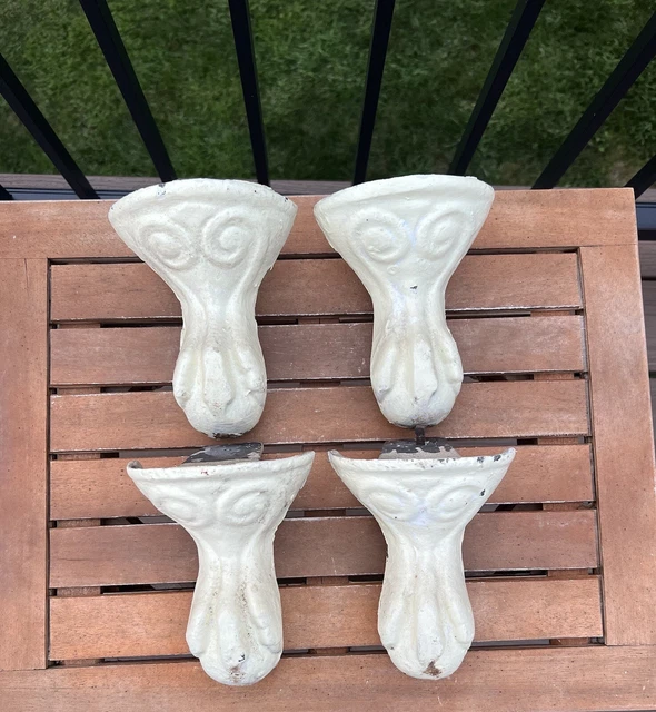 ANTIQUE CLAWFOOT CAST Iron Rustic Tub Ball Claw Bath Tub Feet Legs Set