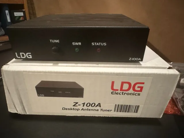 $1 NR - BRAND NEW LDG Z-100A 125W Auto Tuner plus a 3 foot LMR400 patch cable
