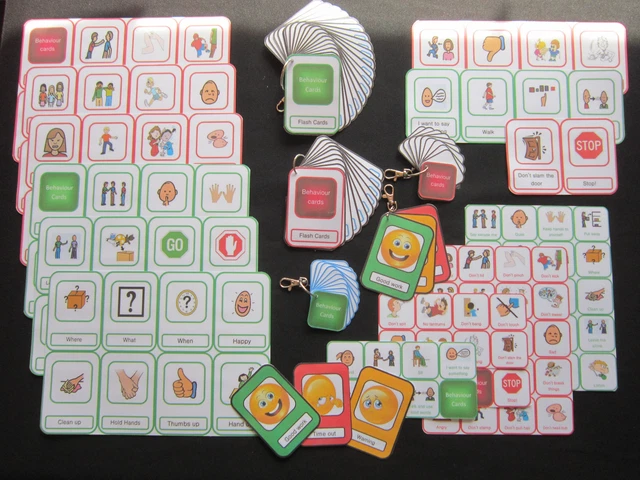 BEHAVIOUR GOOD, BAD & challenging-Autism PECs Visual Aids communication ...