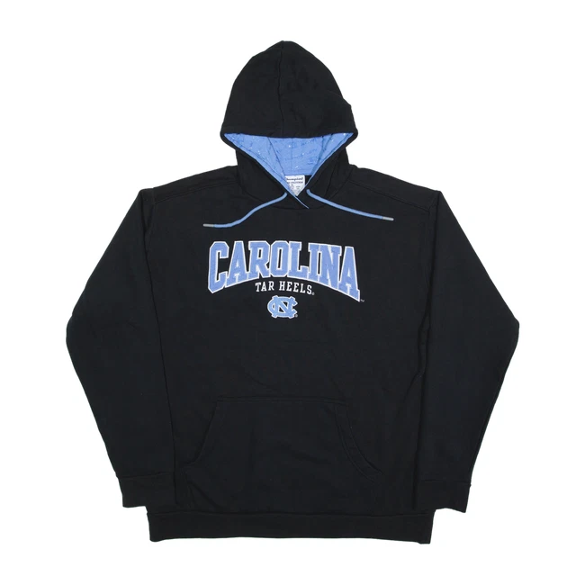 CHAMPION Carolina Tar Heels Hoodie Black Pullover Mens XL