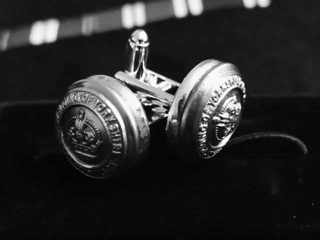 Historic East Riding Police 1902 - 1952 Tunic Button Cufflinks. Handmade RARE!