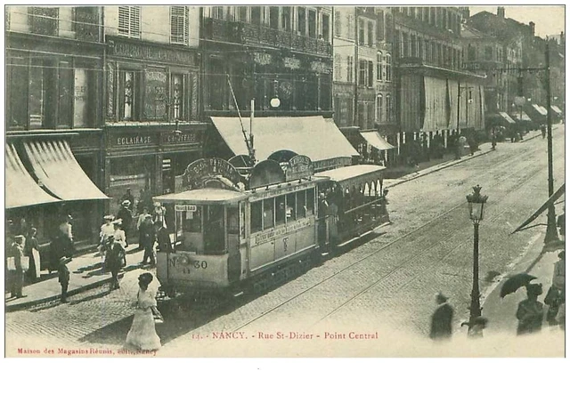 54.NANCY.n°25501.RUE ST DIZIER.POINT CENTRAL.TRAMWAY