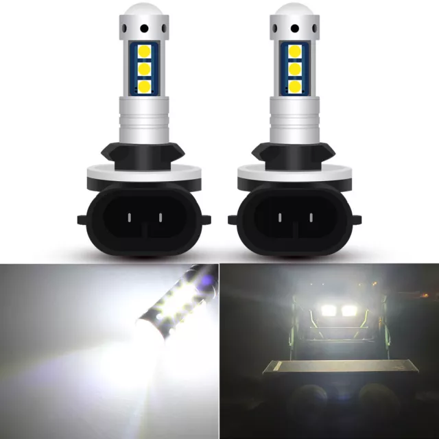 2Pcs LED Headlight Bulb For ATV Polaris Ranger XP 500 700 800 900 1000 2007-2018
