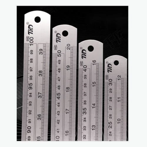 Riga In Acciaio Inox Silverline 600 Mm - Doppia Scala Metrica/Imperiale - Foto 4